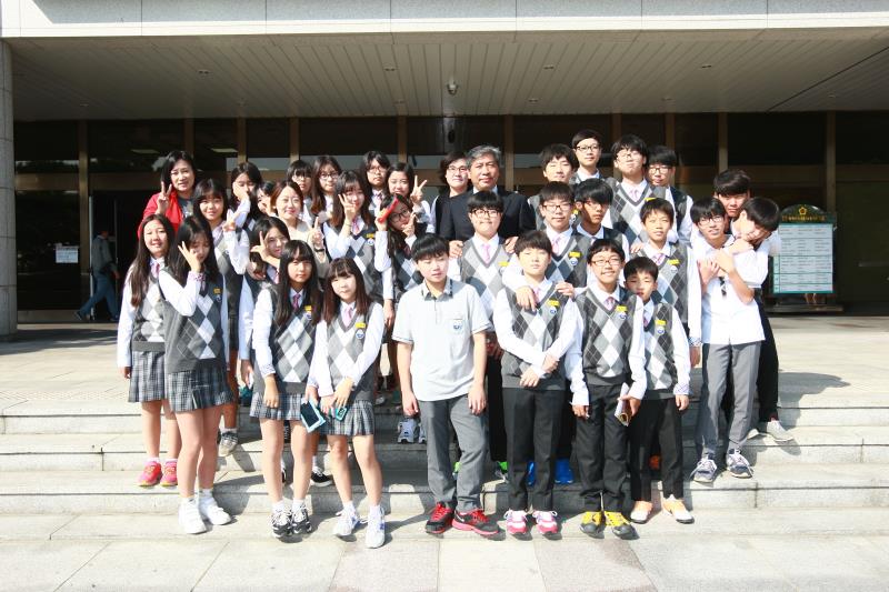 안산 이호중학교 의회 견학 사진 7