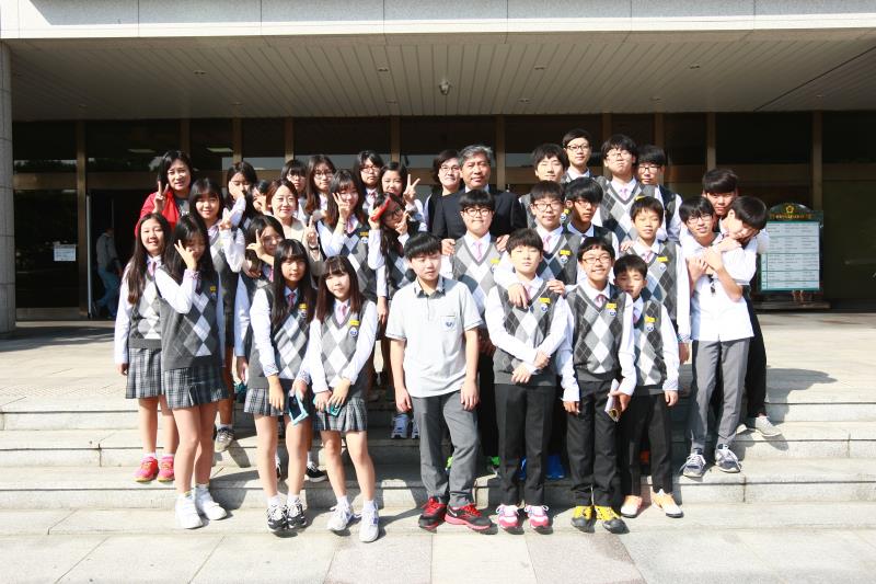 안산 이호중학교 의회 견학 사진 8