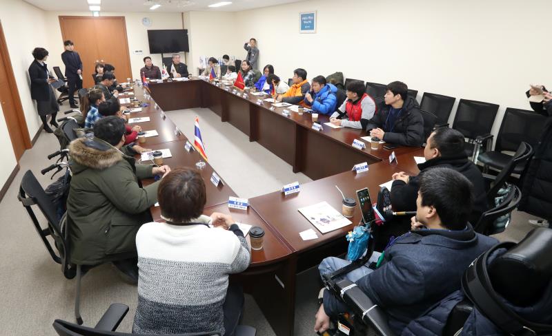 송한준 의장 아시아 장애인 활동가 연수단 접견