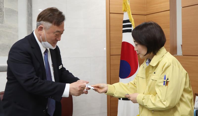 안혜영 부의장 신임 평화부지사 접견