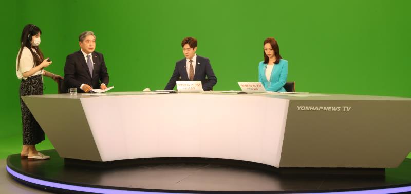 송한준 의장 연합뉴스TV 생방송 인터뷰 출연