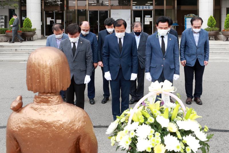 일본군 위안부 피해자 기림의 날 헌화_7