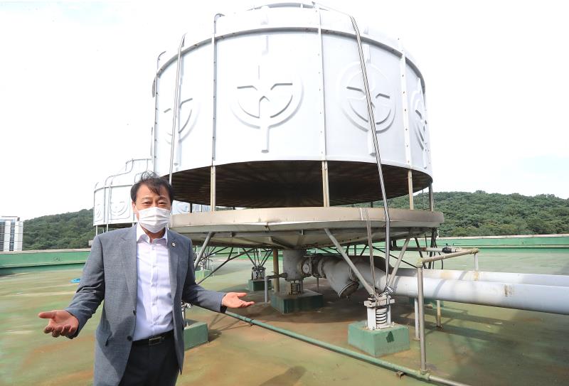 장현국 의장 태풍 바비 대비 의회 청사 시설물 점검_5