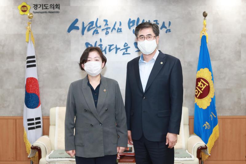 문경희 부의장 경상북도의회 도기욱 부의장 접견