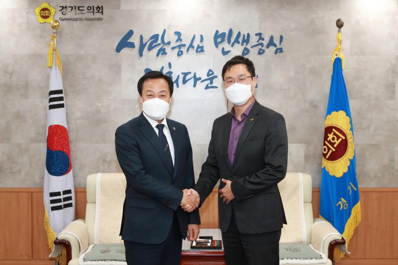 장현국 의장 황순식 정의당 경기도당 위원장 접견_8