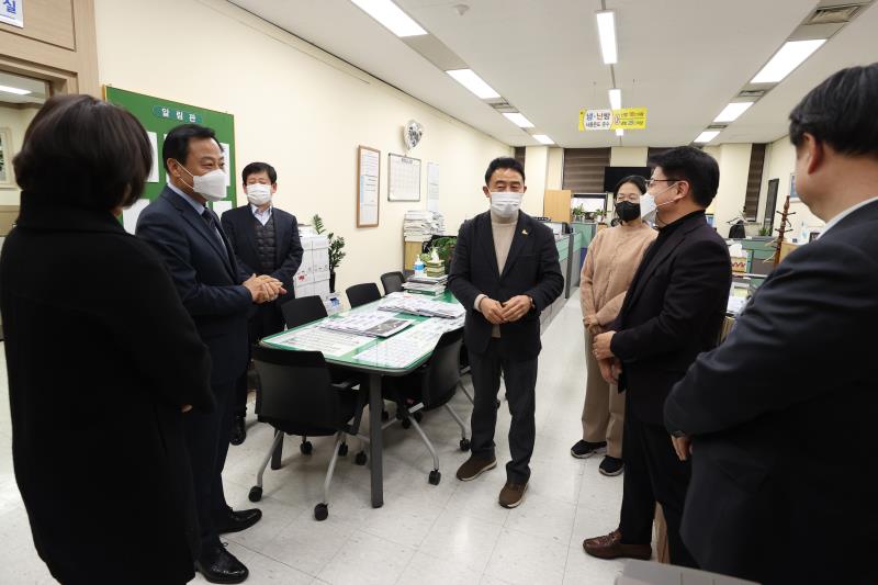 의장단 의회사무처 순회 연말인사