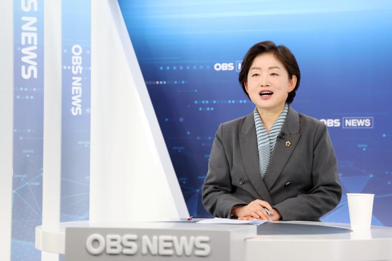 문경희 부의장 OBS 경인TV 비대면 생방송 출연 스케치_8