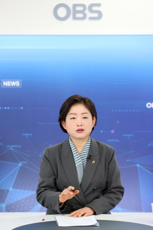 문경희 부의장 OBS 경인TV 비대면 생방송 출연 스케치_10
