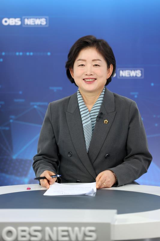 문경희 부의장 OBS 경인TV 비대면 생방송 출연 스케치