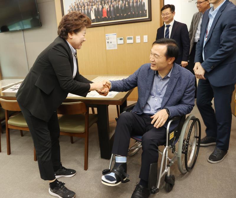 남경순 부의장 임태희 교육감 접견