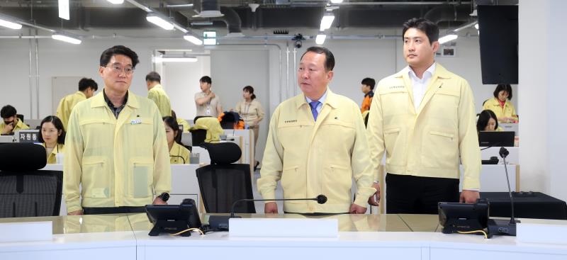 안전행정위원회 안계일 위원장, 이상원 부위원장 2023 을지연습 경기도전시종합상황실 방문