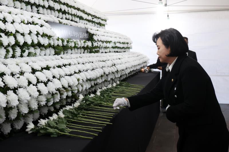 제주항공 여객기사고 희생자 합동분향소 조문