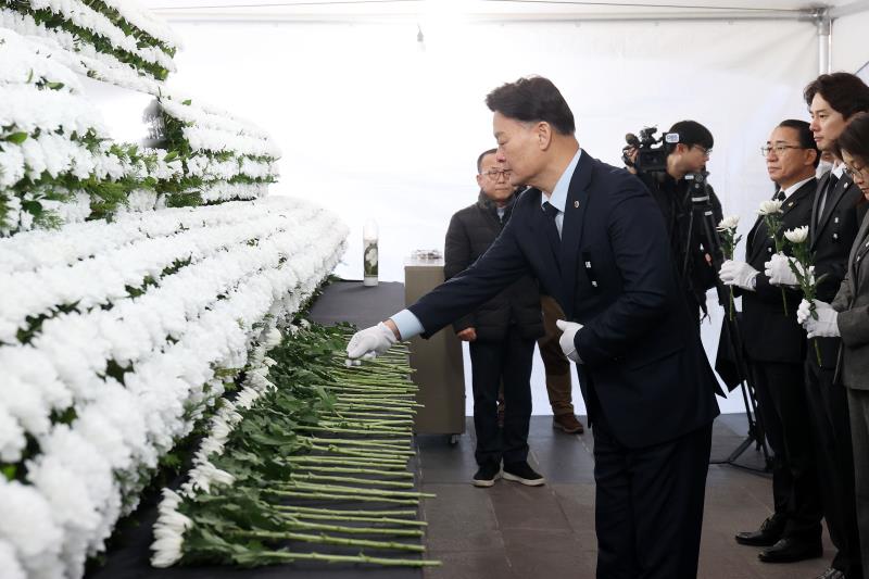 제주항공 여객기사고 희생자 합동분향소 조문