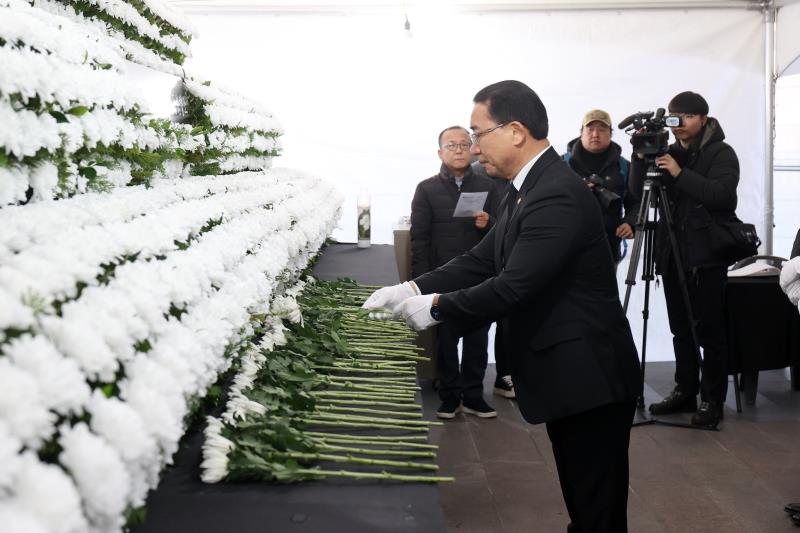 제주항공 여객기사고 희생자 합동분향소 조문