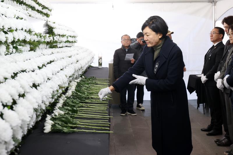 제주항공 여객기사고 희생자 합동분향소 조문