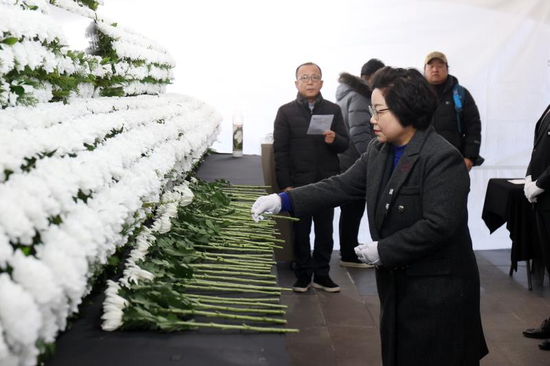 제주항공 여객기사고 희생자 합동분향소 조문