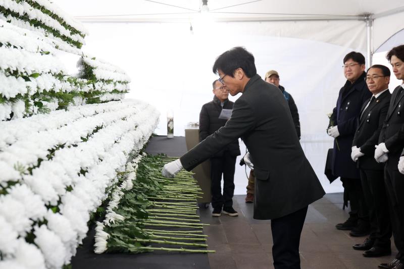 제주항공 여객기사고 희생자 합동분향소 조문