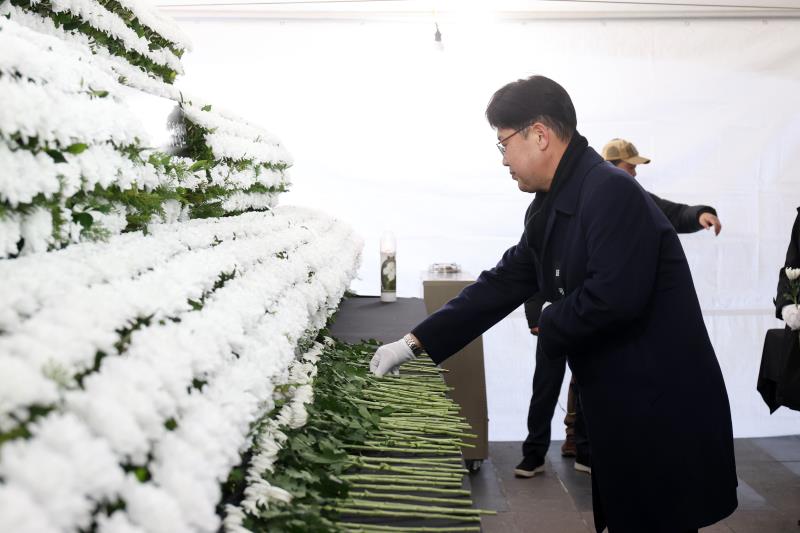 제주항공 여객기사고 희생자 합동분향소 조문