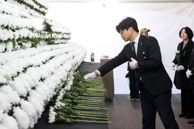 제주항공 여객기사고 희생자 합동분향소 조문