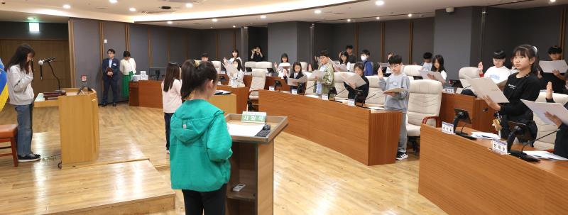 제7회 청소년의회교실 홍천 초등학교