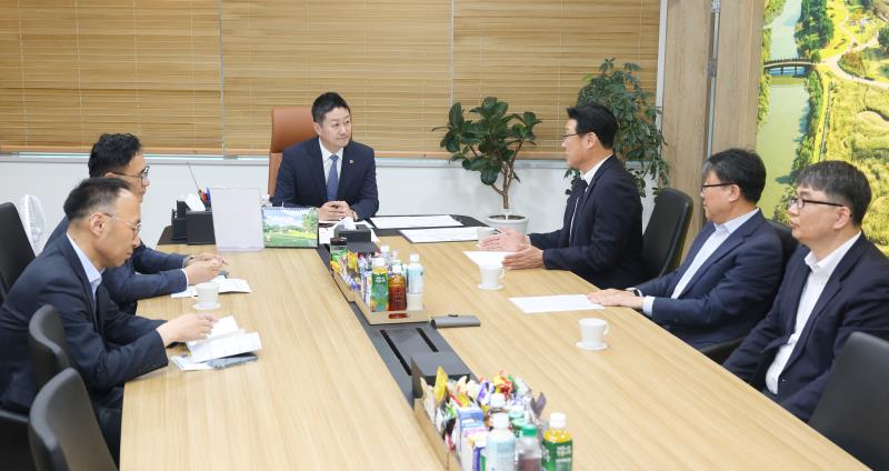 김진경의장 OBS 경인TV 미디어본부장 면담