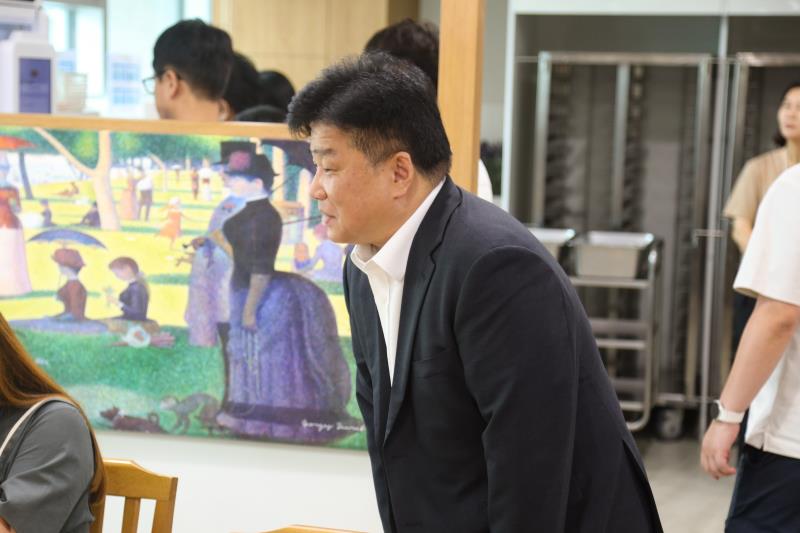구내식당 라면조리 코너 시식 행사