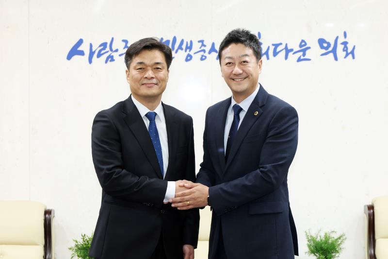 최용철 경기소방재난본부장 접견
