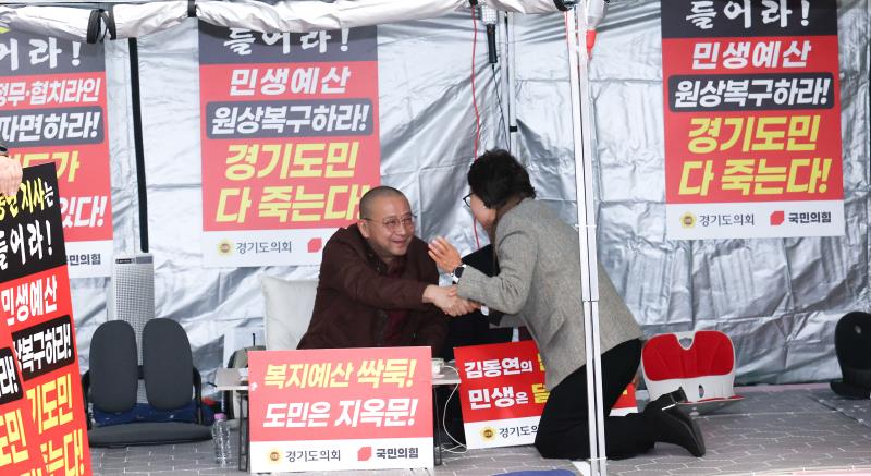 국민의힘 백현종대표 단식3일차 농성장 기자회견_4