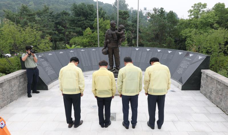 남종섭 의장 및 안행위 위원장 부의원장 을지훈련 기간 소방재난본부 방문_4