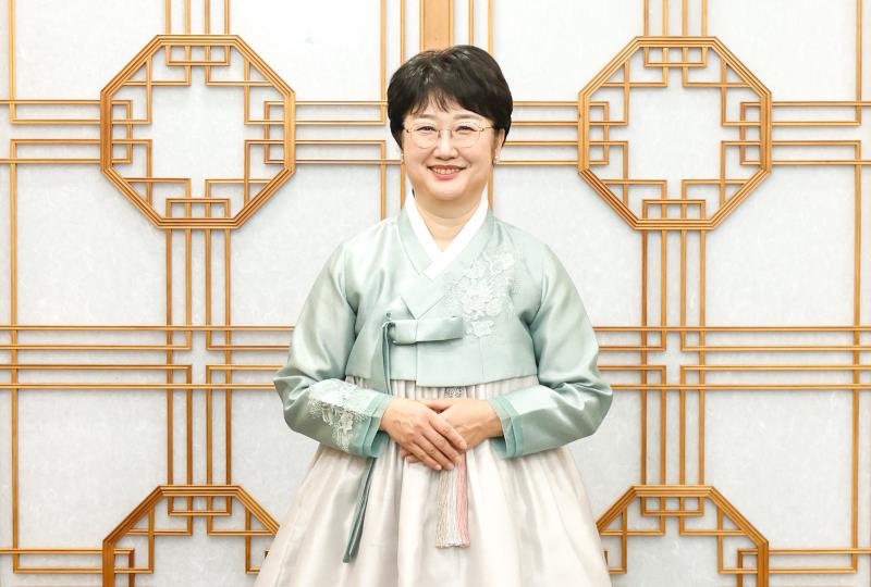 고은정 부의장 추석 한복 촬영